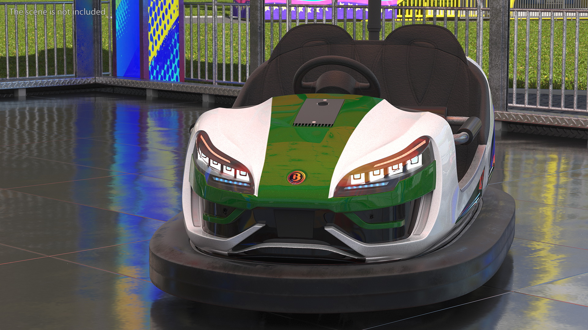 3D Bertazzon Bumper Car Adult New York White