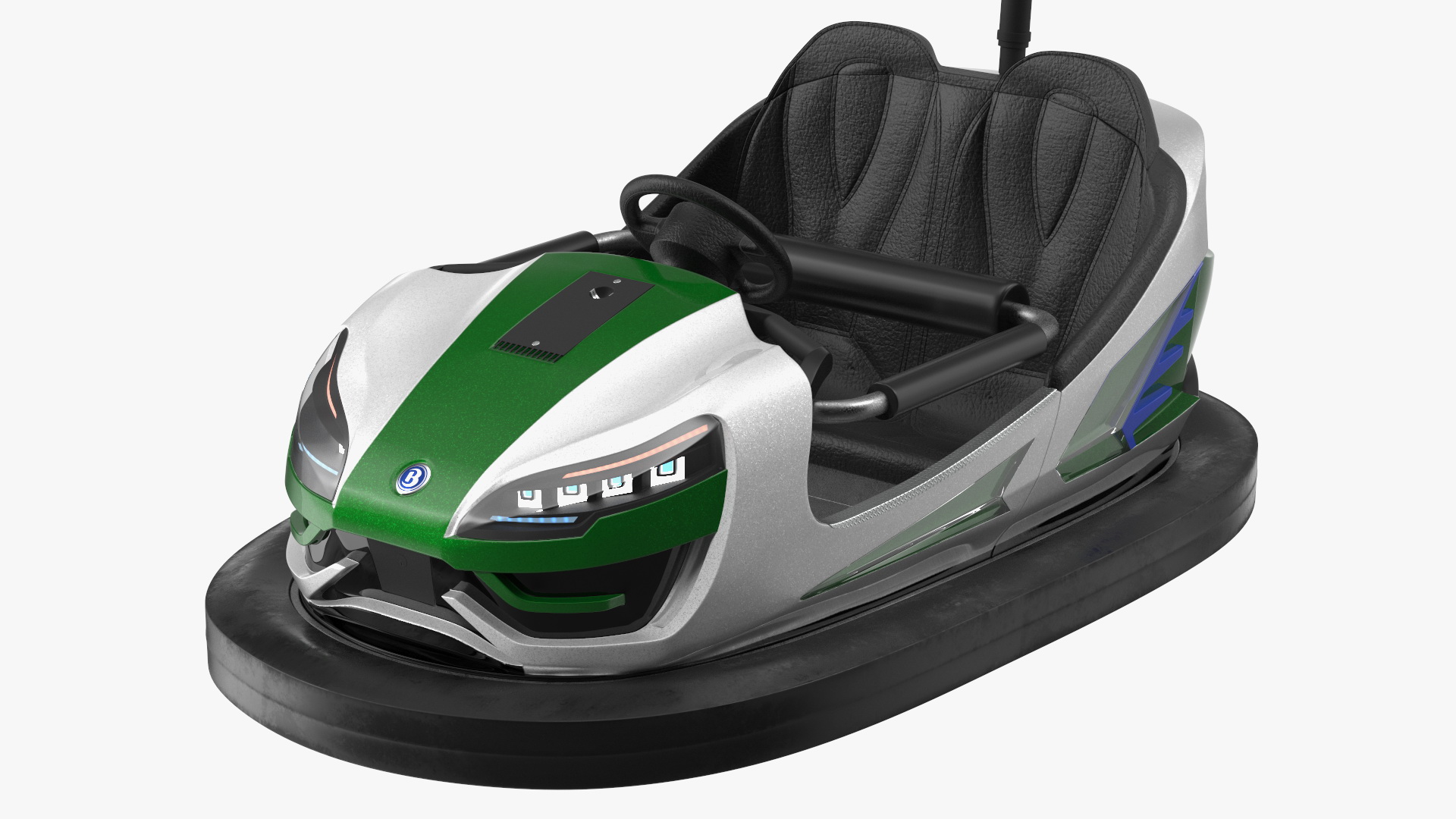 3D Bertazzon Bumper Car Adult New York White
