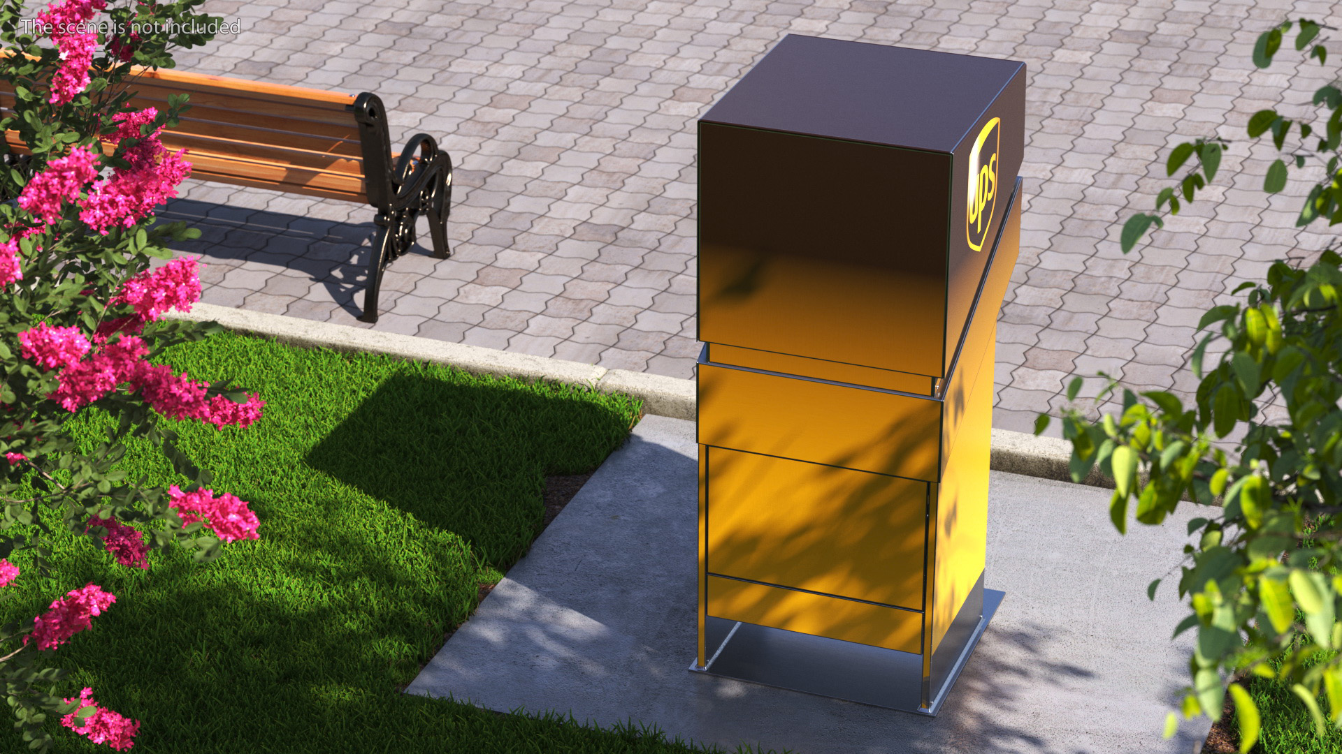 3D model UPS Package Drop Box