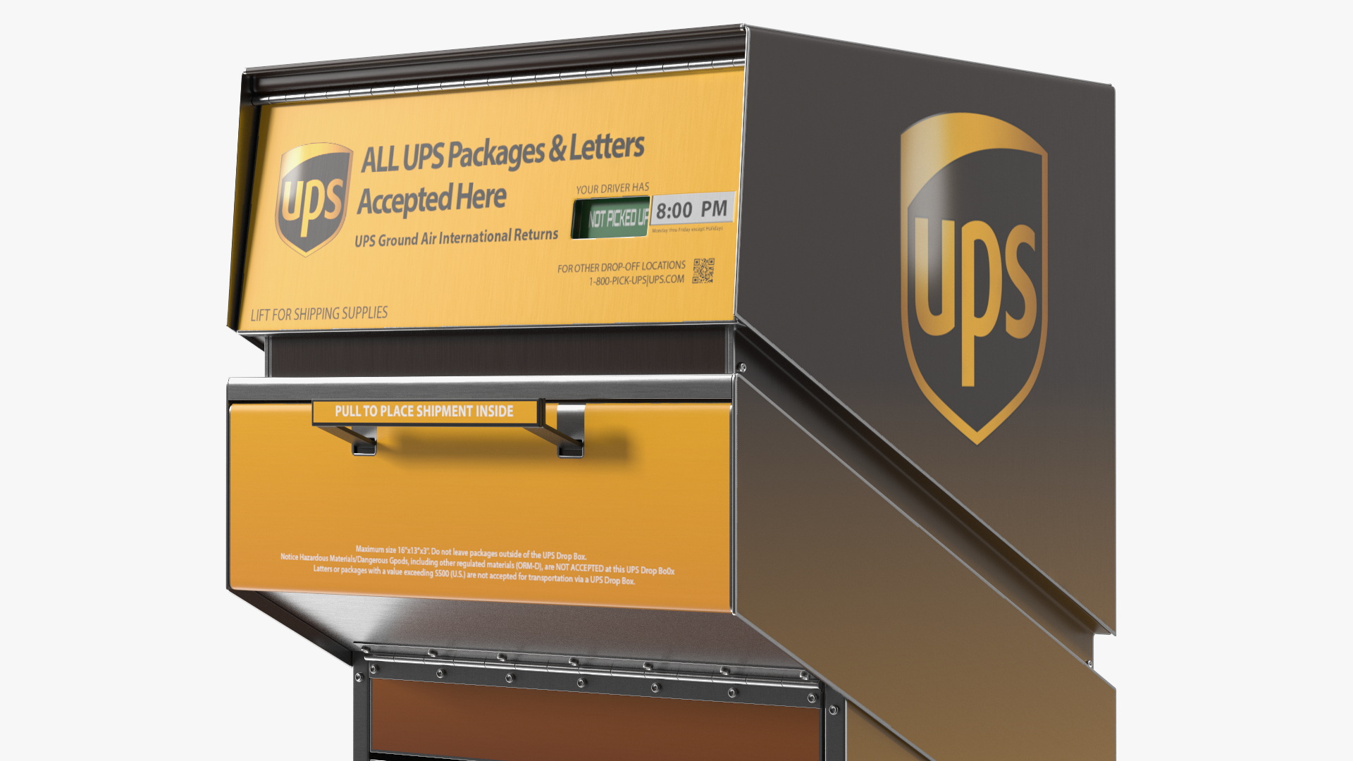 3D model UPS Package Drop Box