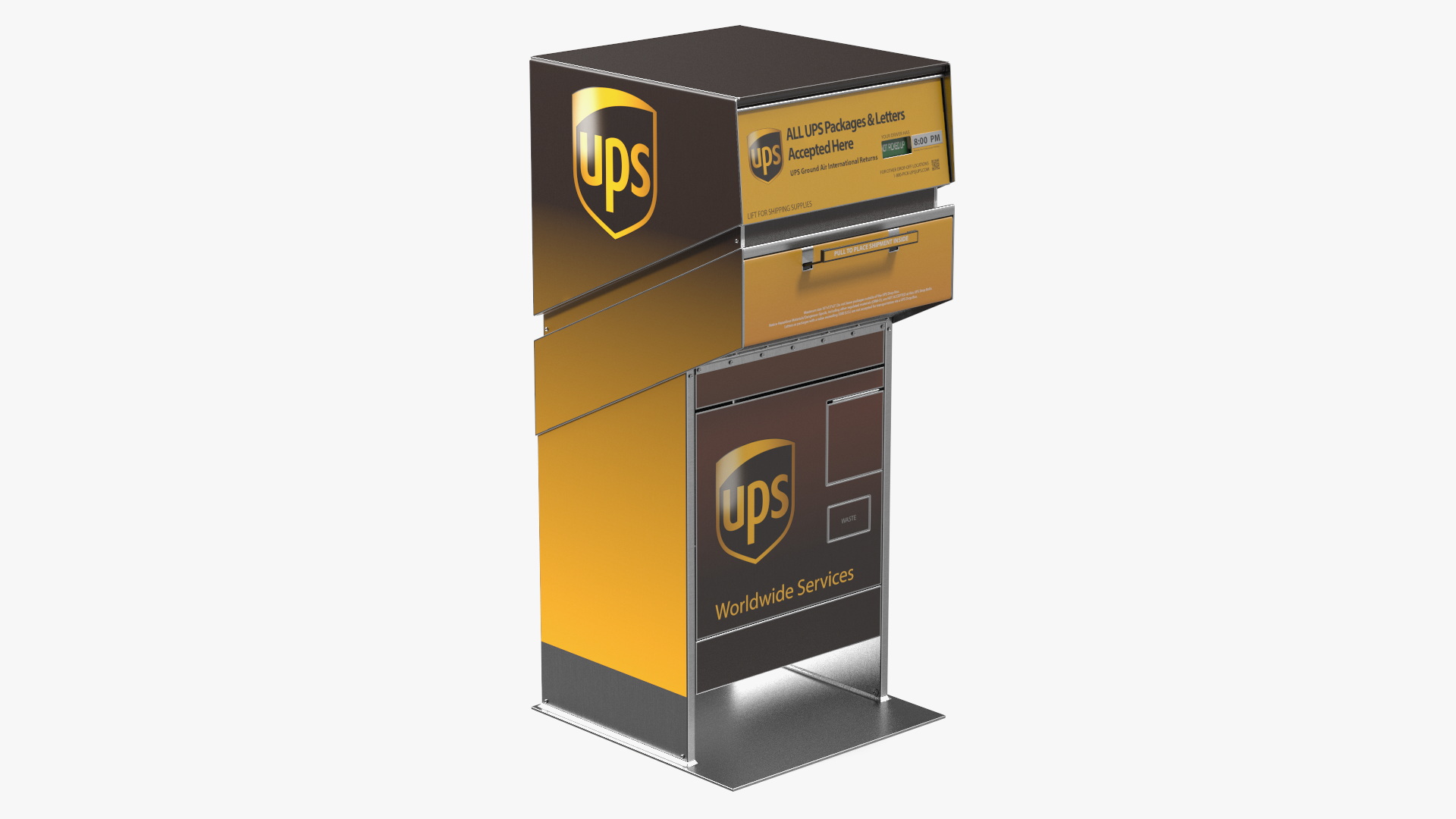 3D model UPS Package Drop Box