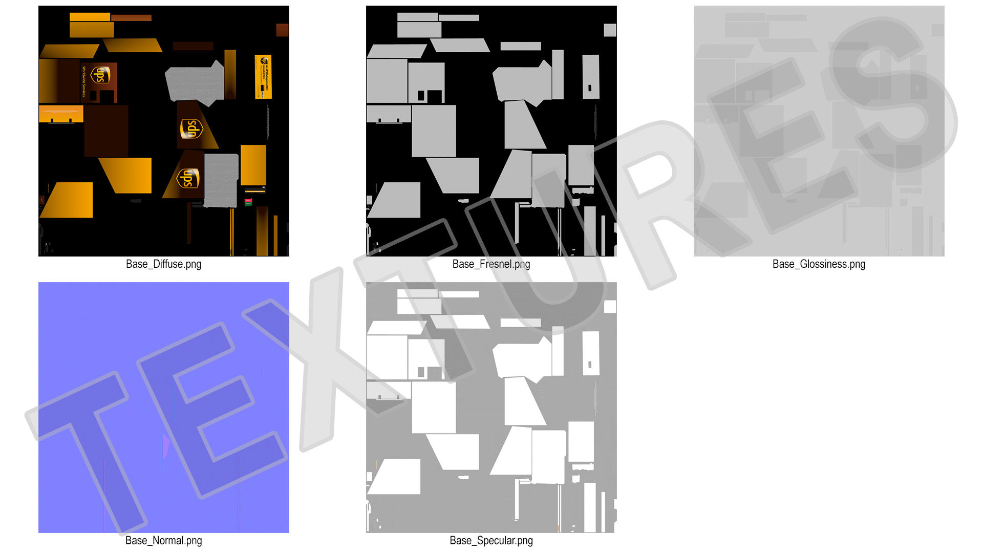 3D model UPS Package Drop Box