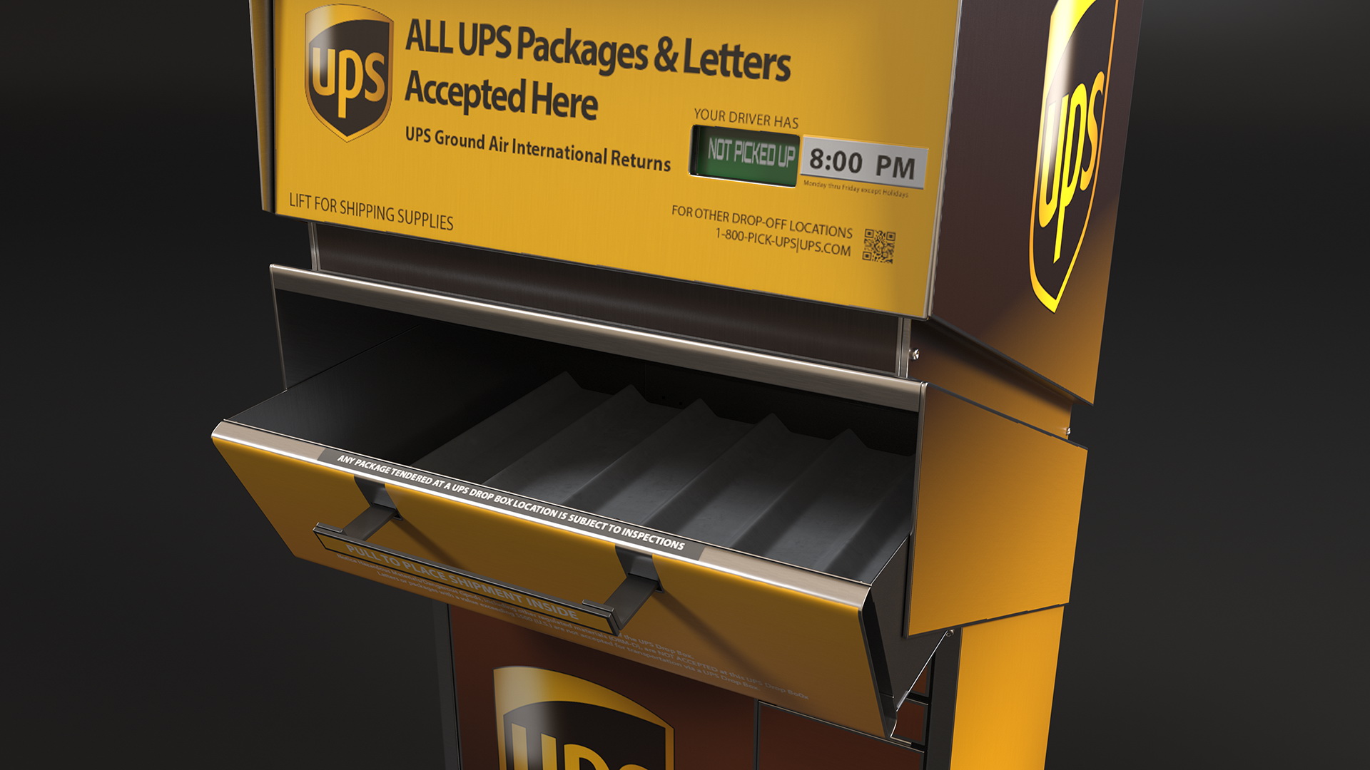 3D model UPS Package Drop Box