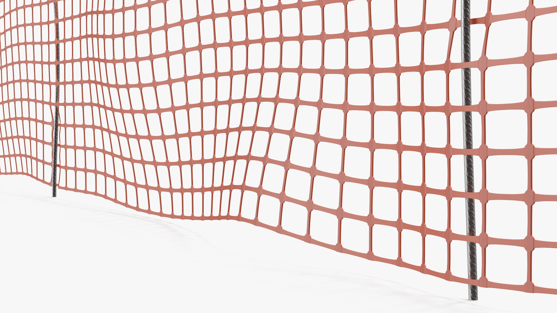 3D Barrier Mesh Fence Line model