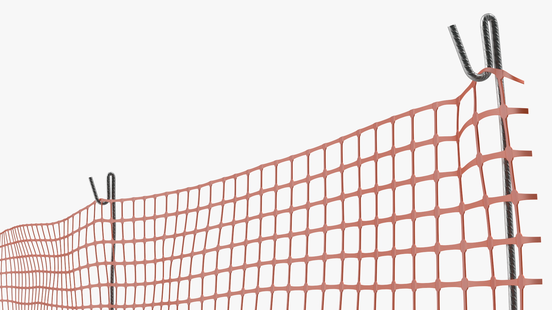 3D Barrier Mesh Fence Line model