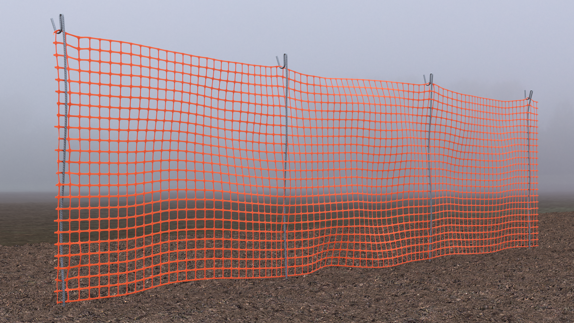 Barrier Mesh Fence Line, view 5