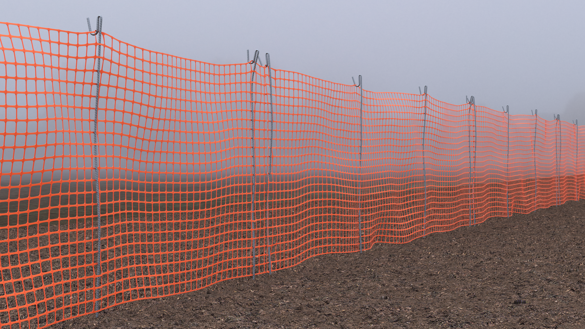 Barrier Mesh Fence Line, view 12
