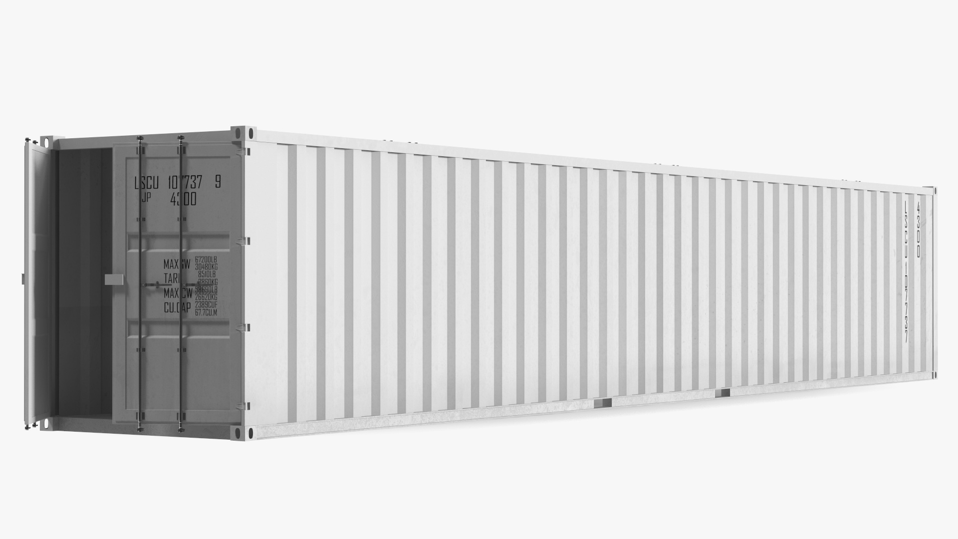 3D model Shipping Cargo Container 48 Ft