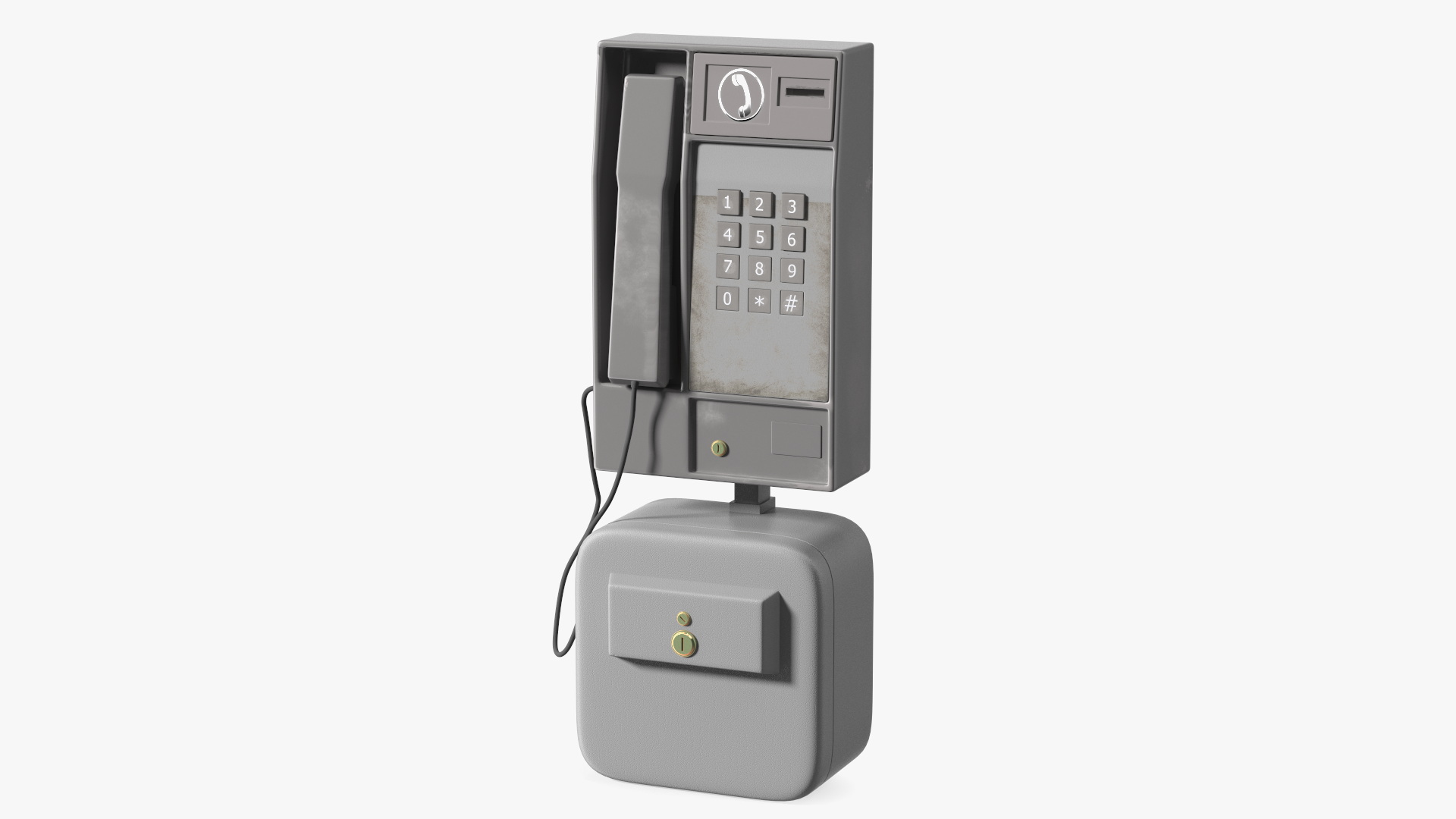 3D Payphone with Base Unit model