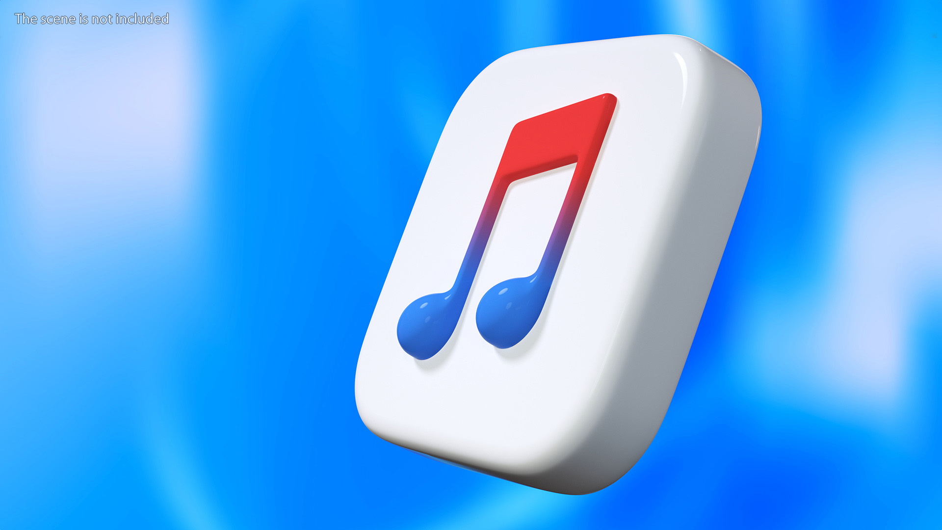iPhone iOS Apple Music Icon 3D