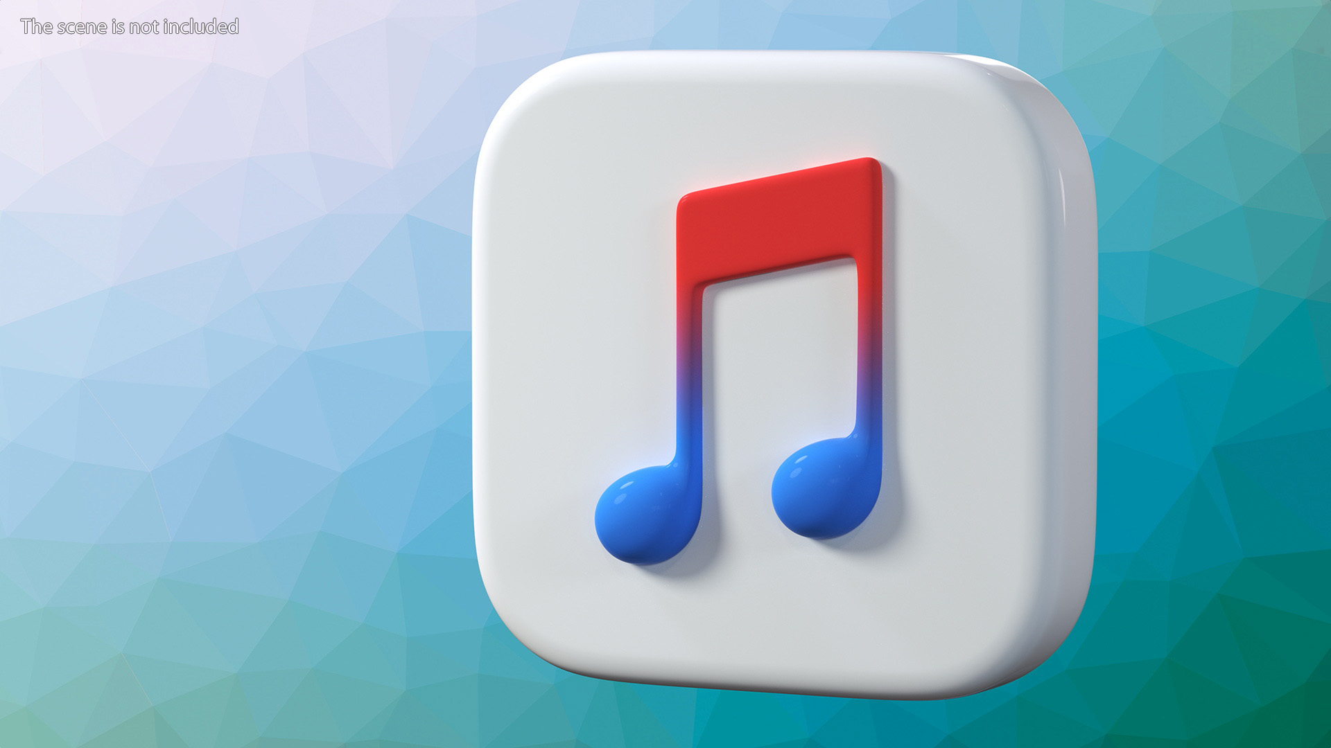 iPhone iOS Apple Music Icon 3D
