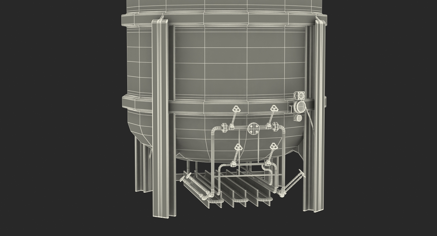 CNG and LNG Fuel Storage Tank 3D model