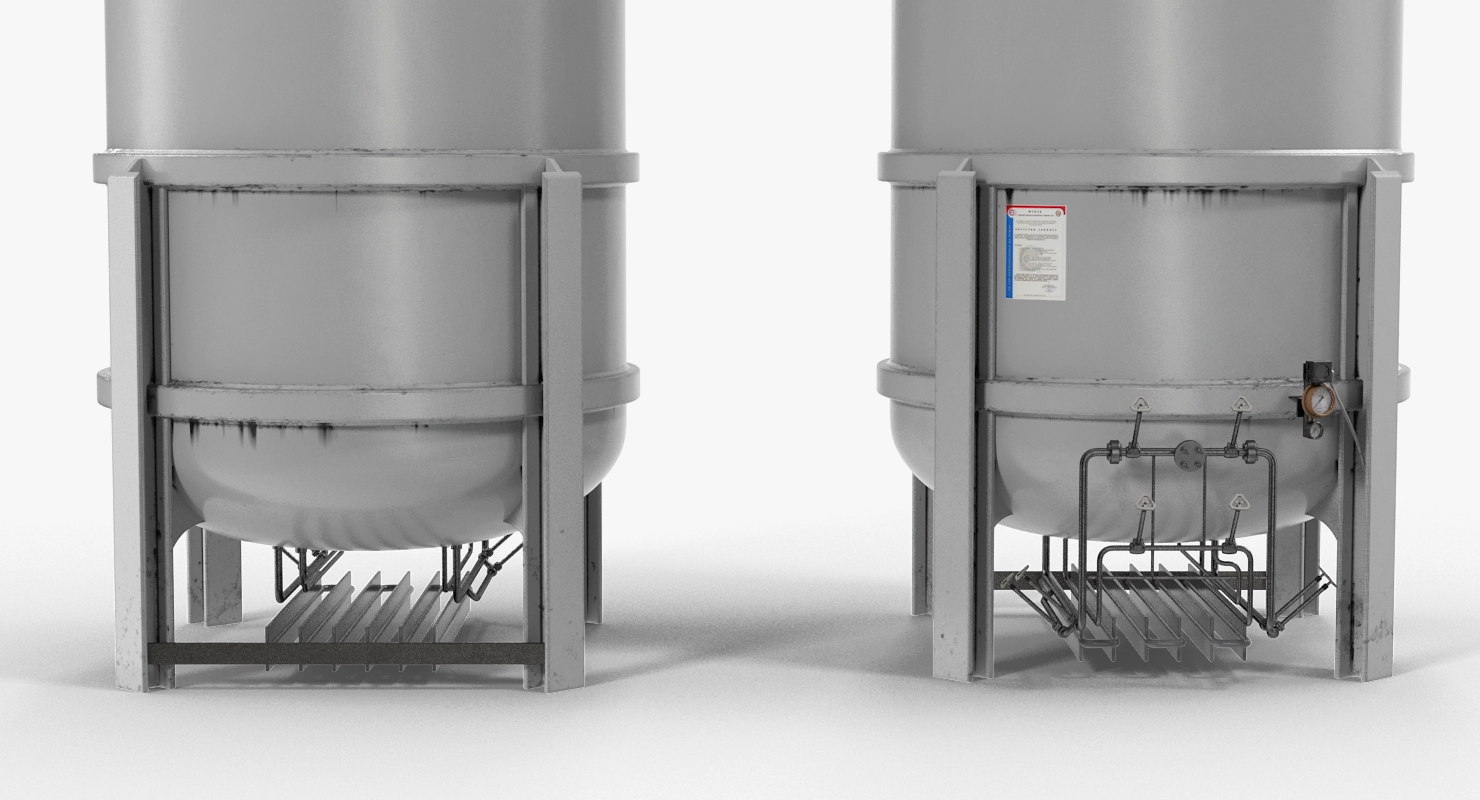 CNG and LNG Fuel Storage Tank 3D model