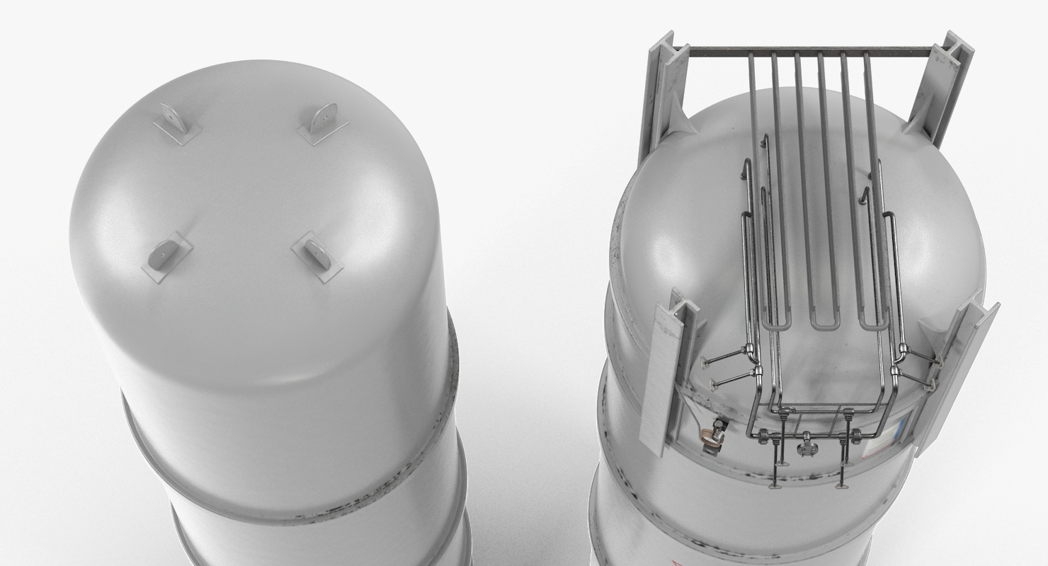 CNG and LNG Fuel Storage Tank 3D model