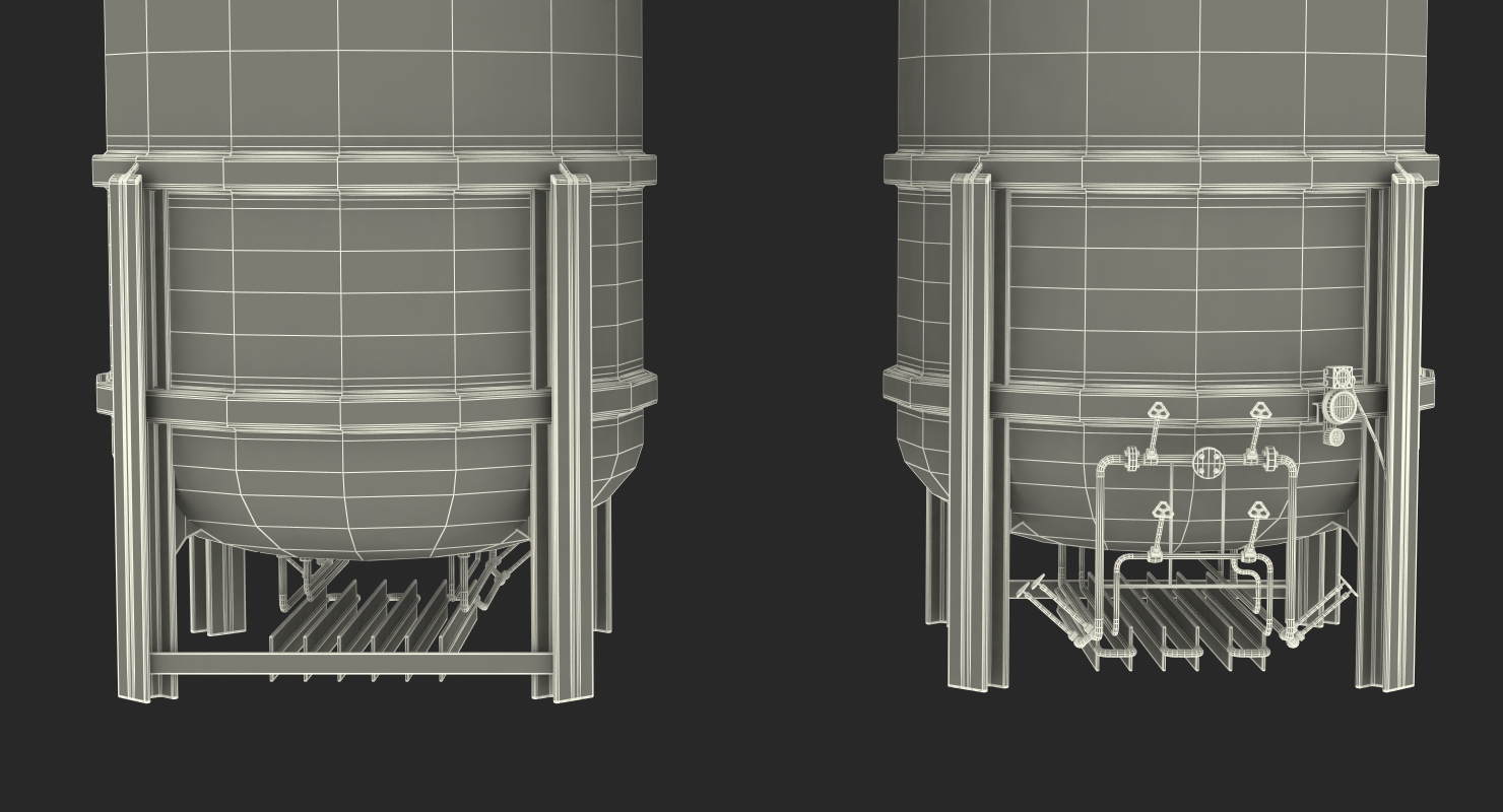 CNG and LNG Fuel Storage Tank 3D model