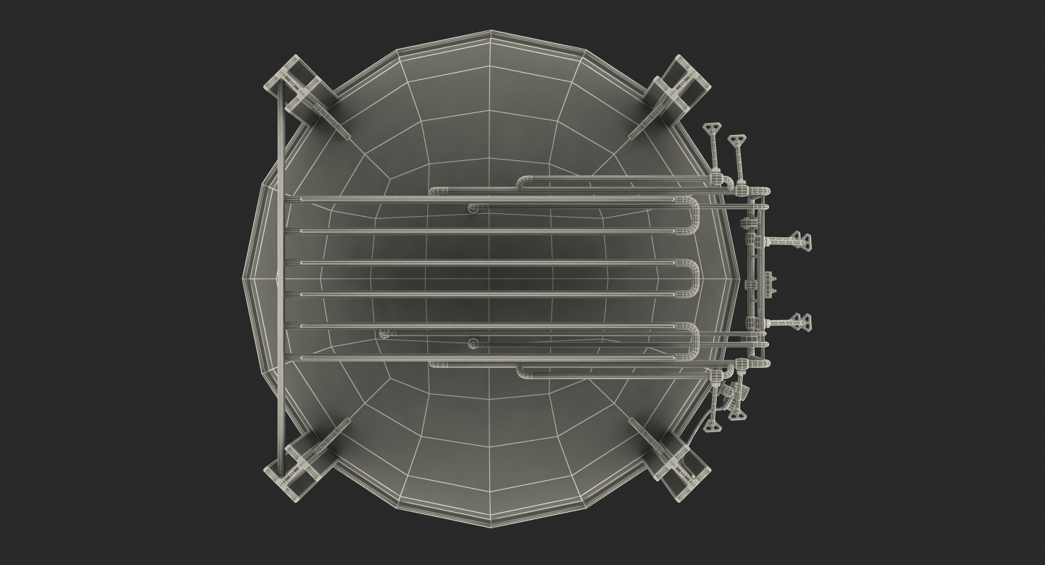 CNG and LNG Fuel Storage Tank 3D model