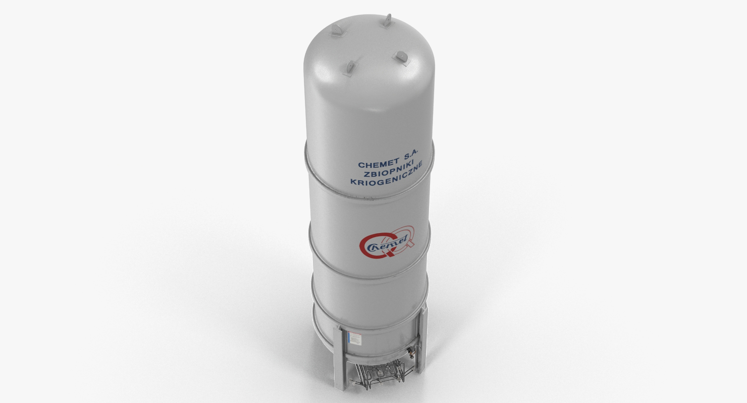 CNG and LNG Fuel Storage Tank 3D model