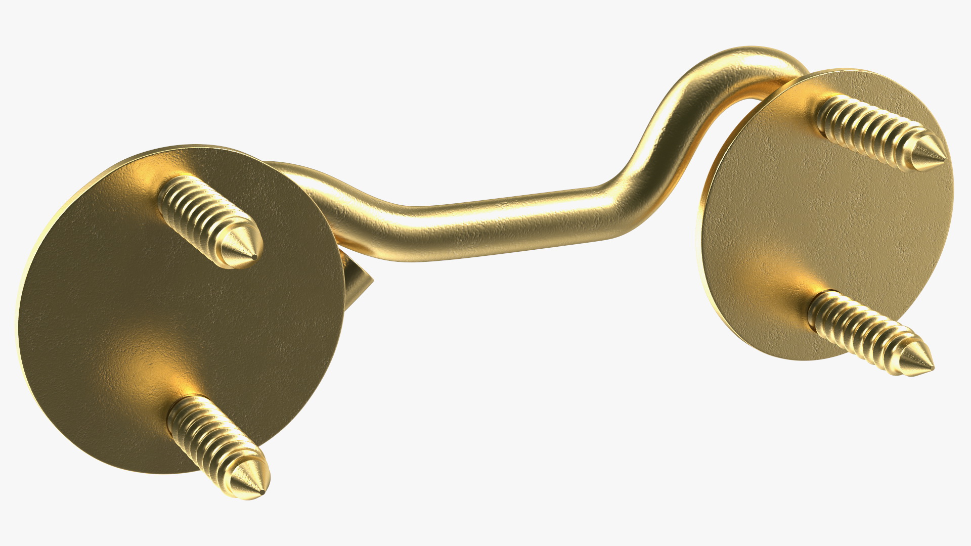 3D model Hook and Eye Latch for Sliding Door Gold