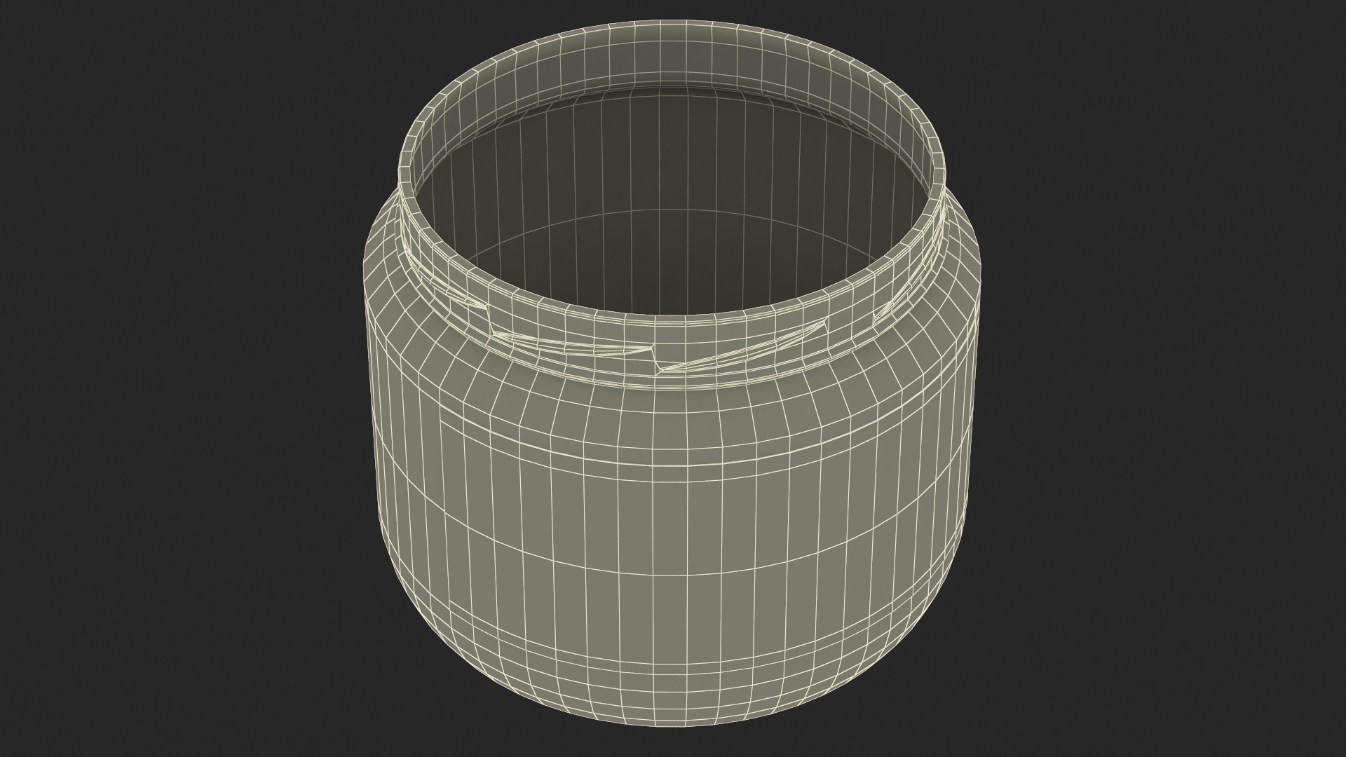 3D Glass Small Jar with Label
