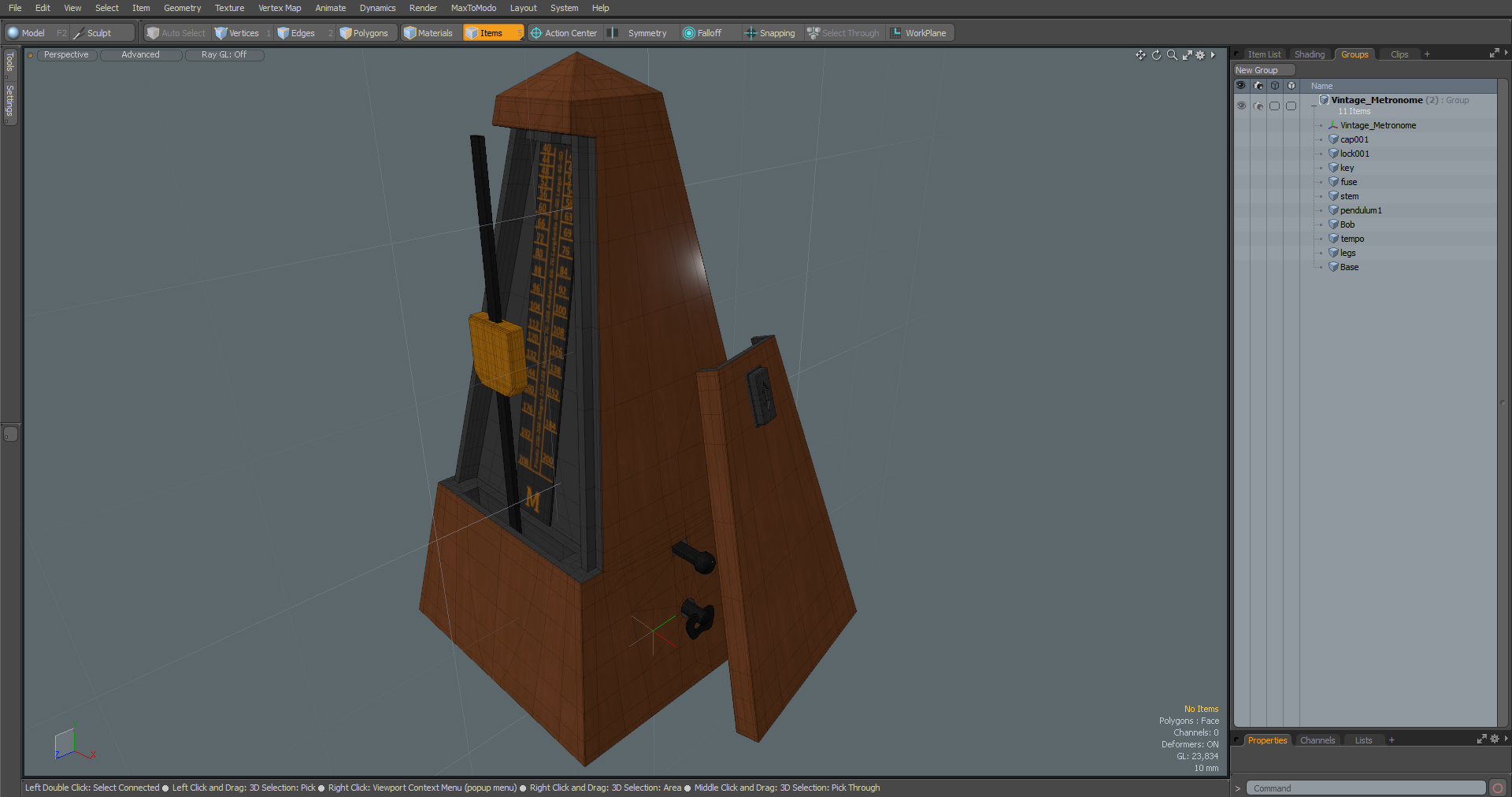 Vintage Metronome 3D