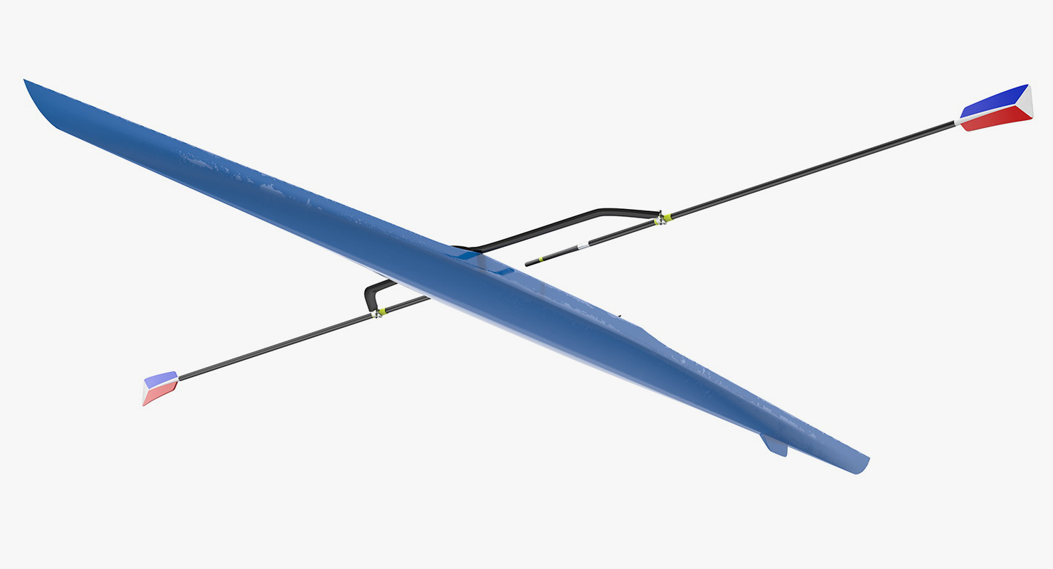 Rowing Boat Single Scull 3D model