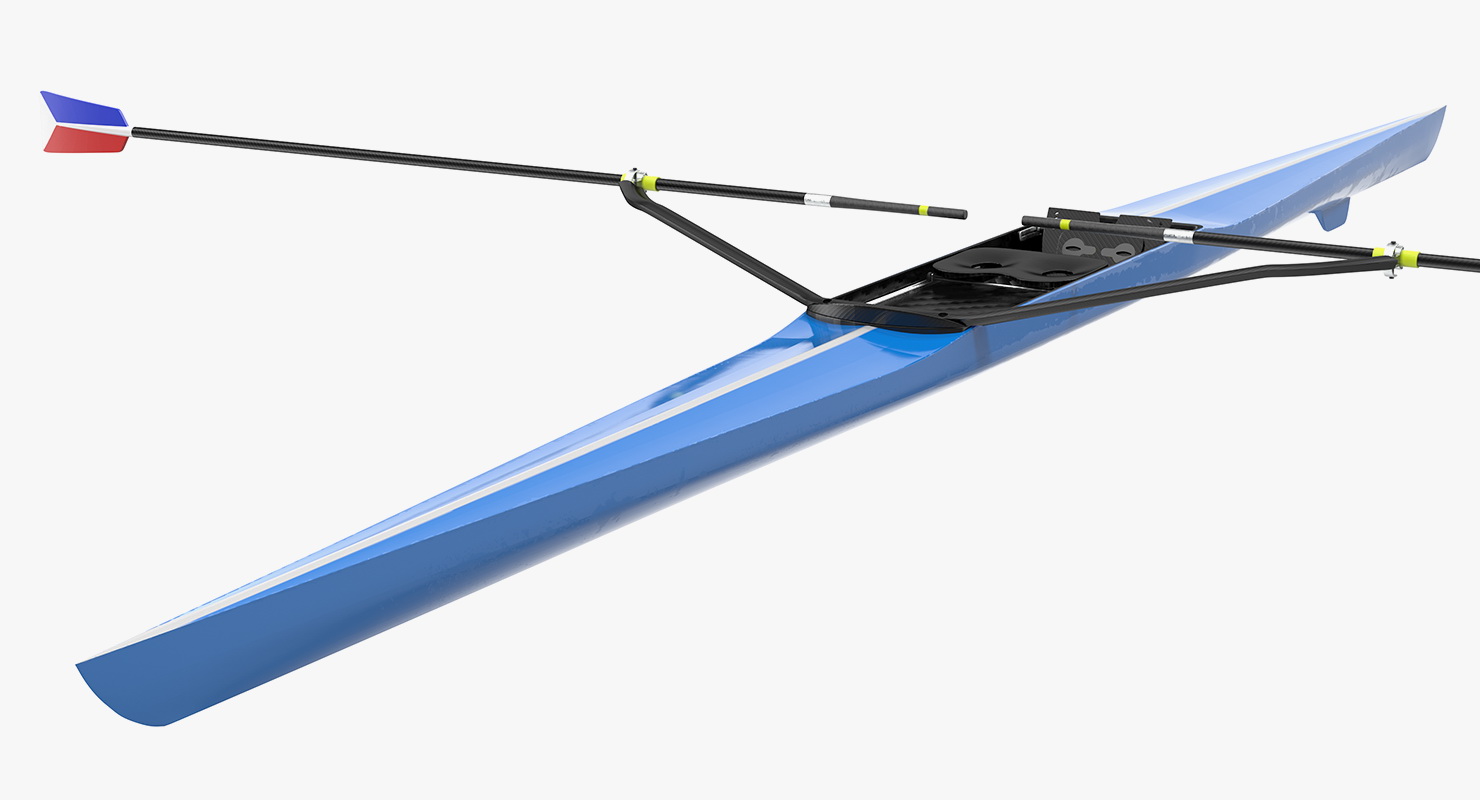 Rowing Boat Single Scull 3D model