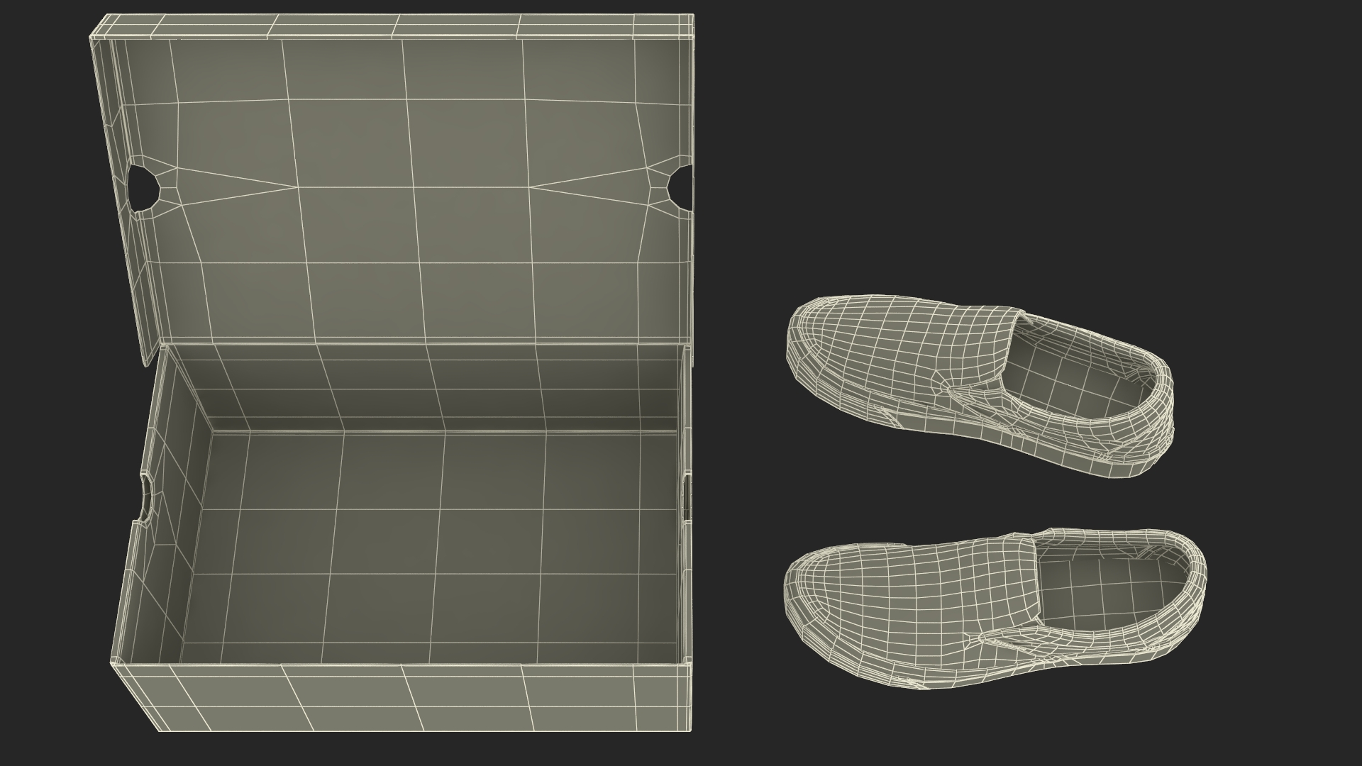 Classic Slip-On Vans in Box 3D