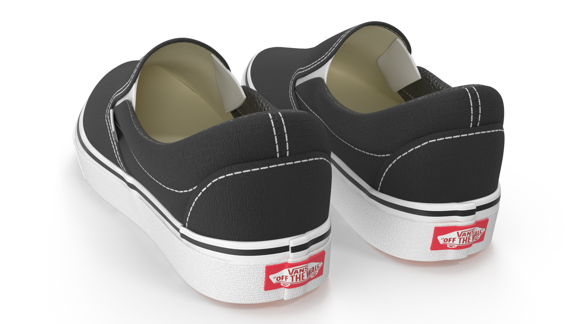 Classic Slip-On Vans in Box 3D
