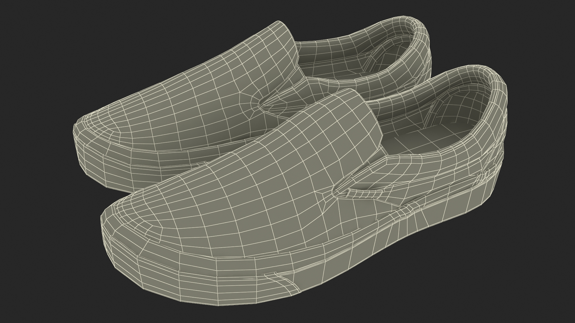 Classic Slip-On Vans in Box 3D