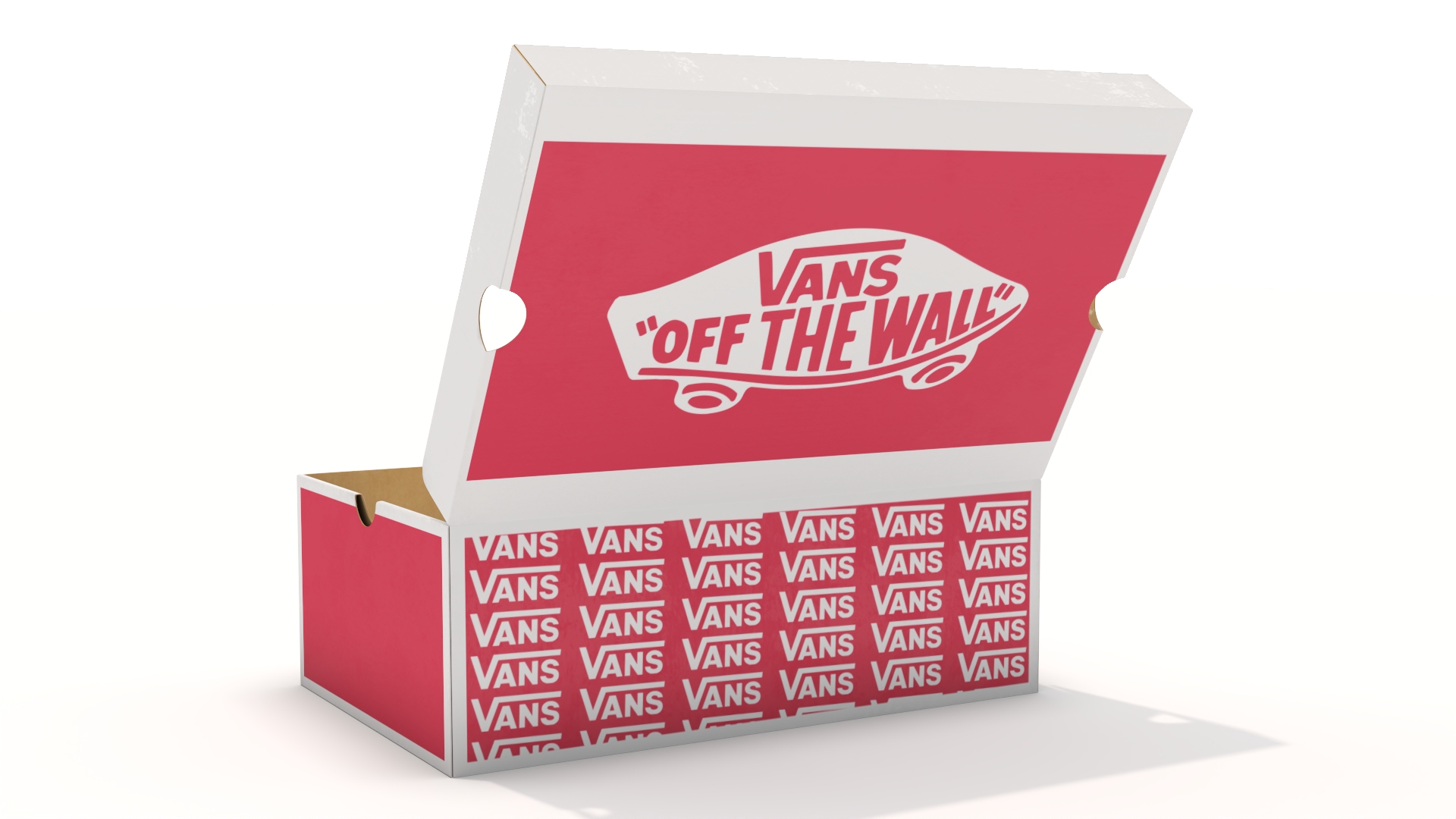 Classic Slip-On Vans in Box 3D