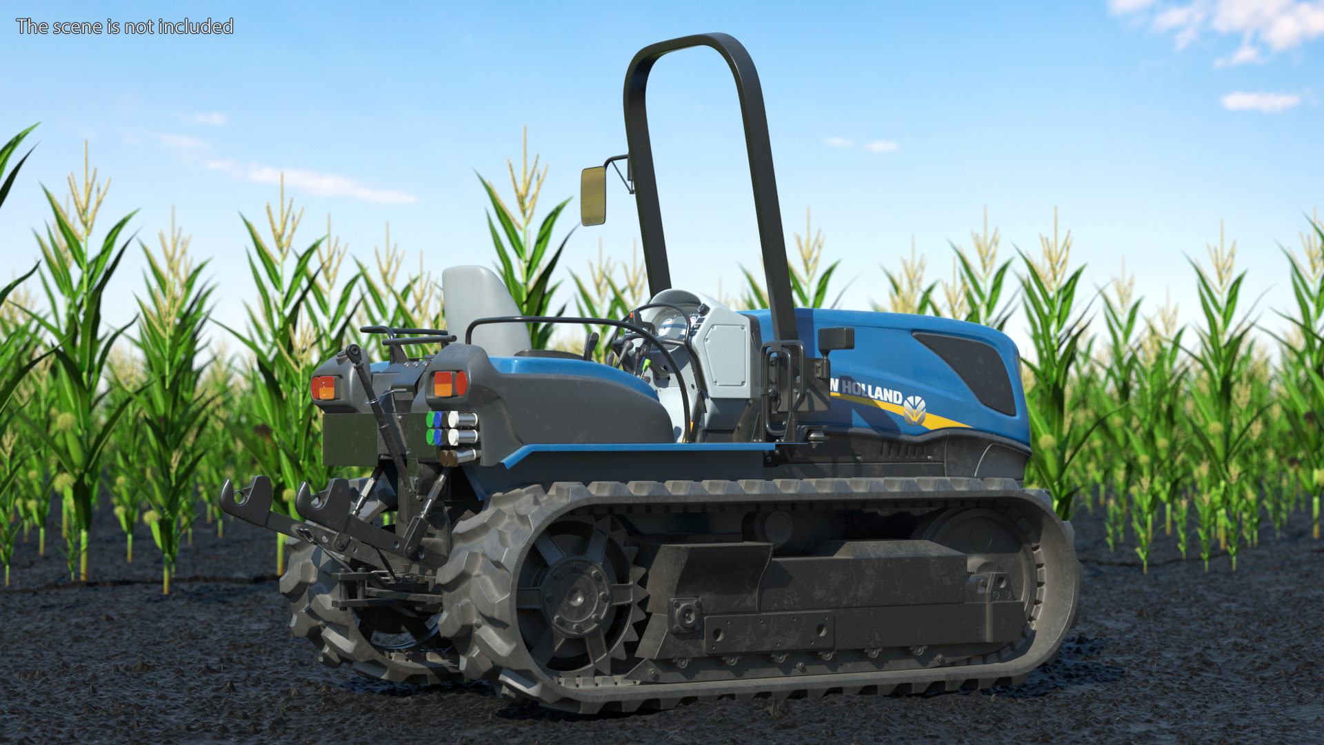 New Holland TK4 Tracked Tractor Dirty 3D