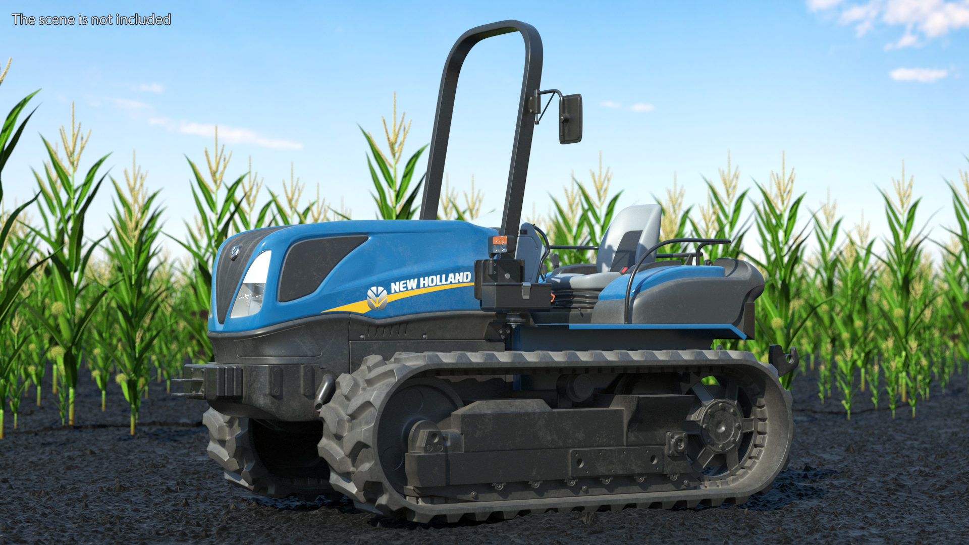 New Holland TK4 Tracked Tractor Dirty 3D