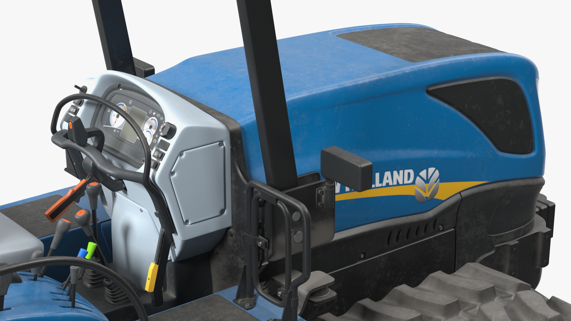 New Holland TK4 Tracked Tractor Dirty 3D