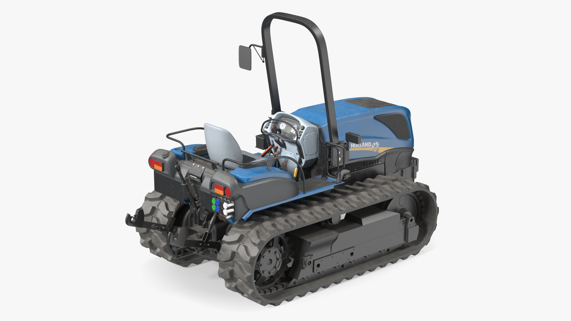 New Holland TK4 Tracked Tractor Dirty 3D