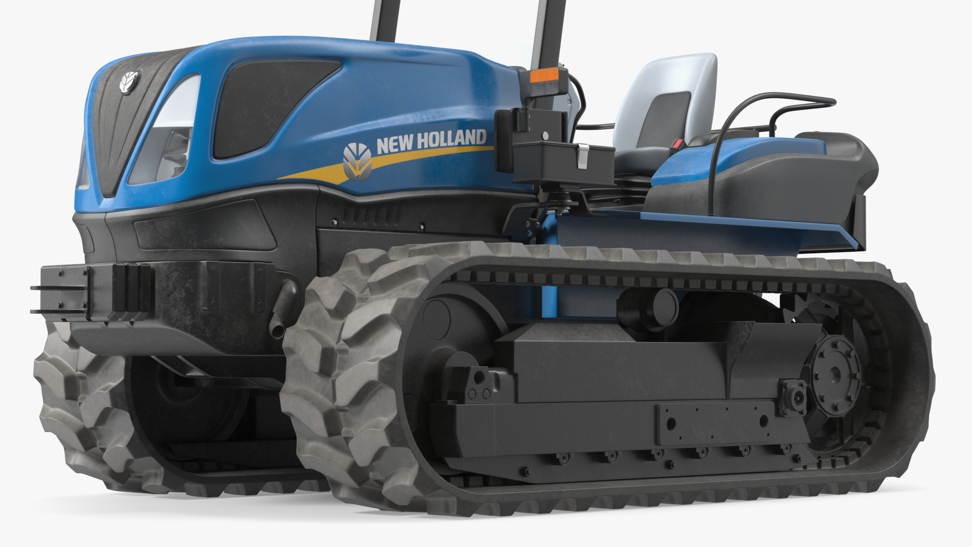 New Holland TK4 Tracked Tractor Dirty 3D