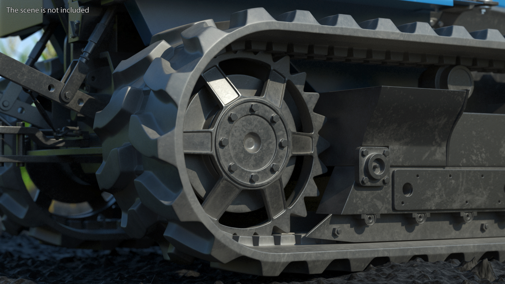 New Holland TK4 Tracked Tractor Dirty 3D
