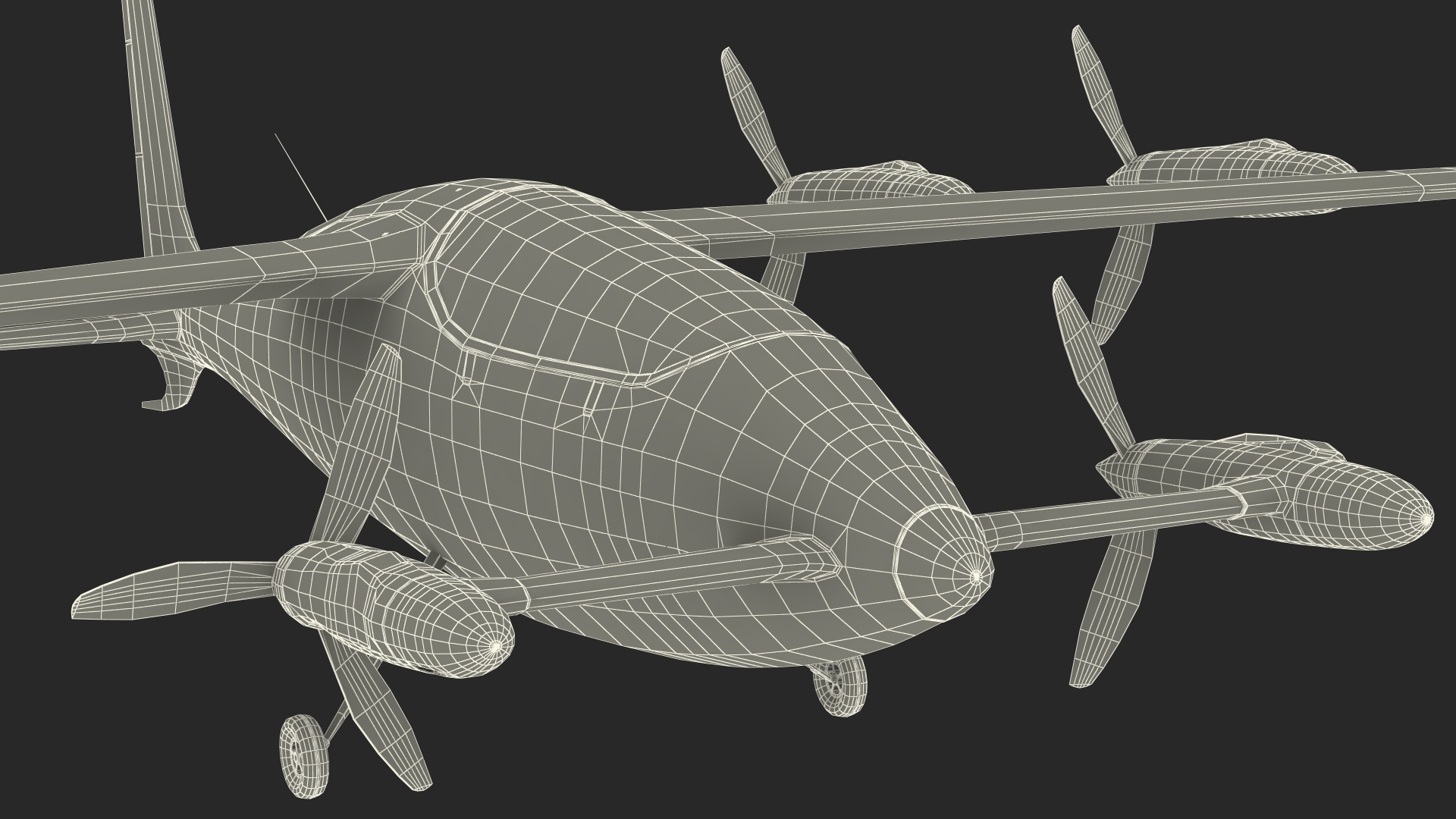 Kittyhawk Self Flying Taxi Red Rigged 3D