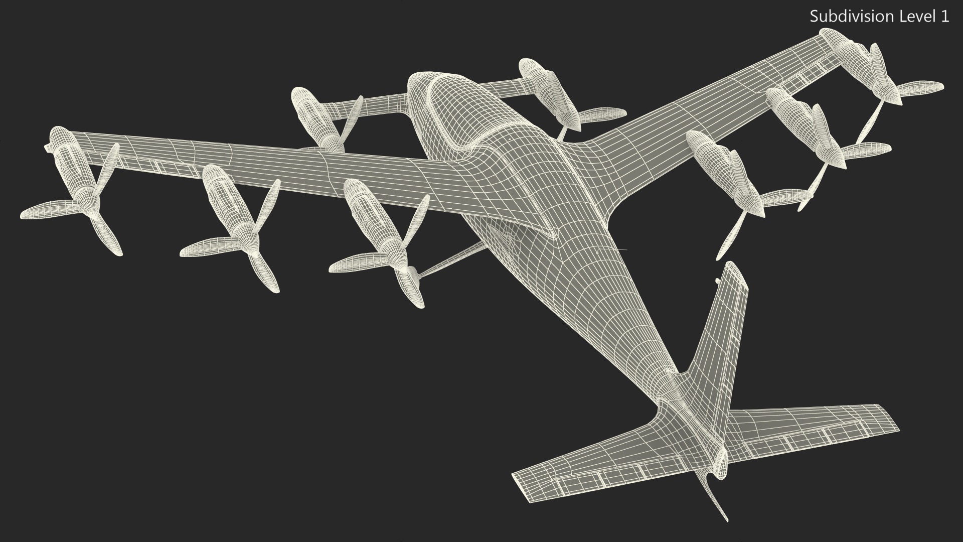 Kittyhawk Self Flying Taxi Red Rigged 3D