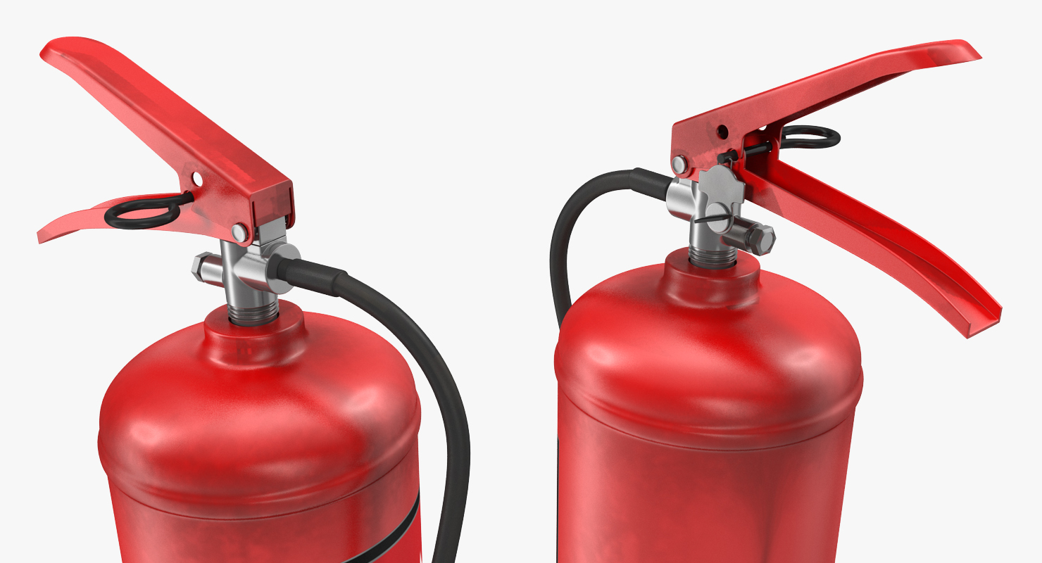 3D Red Fire Extniguisher