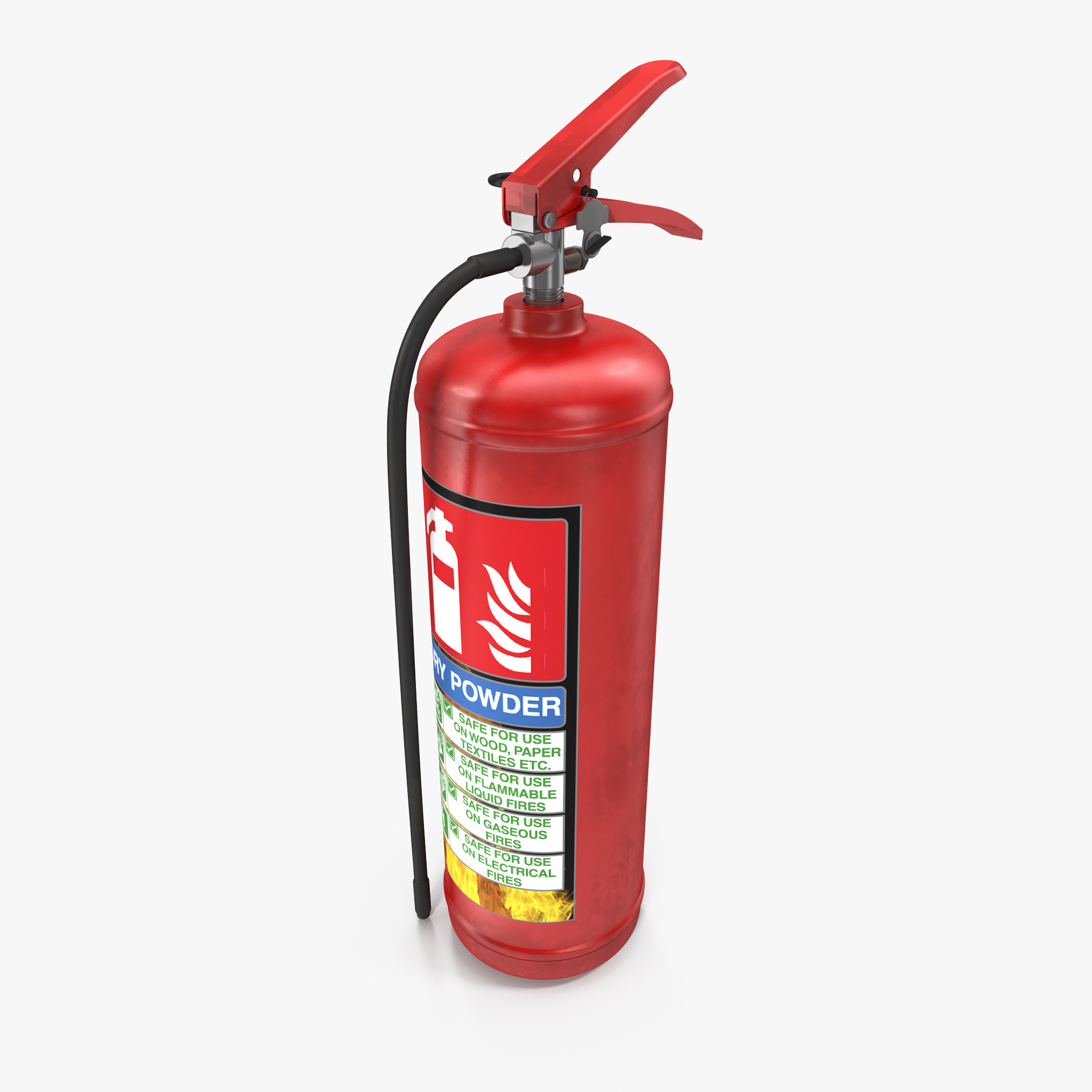 Red Fire Extinguisher 3D Model