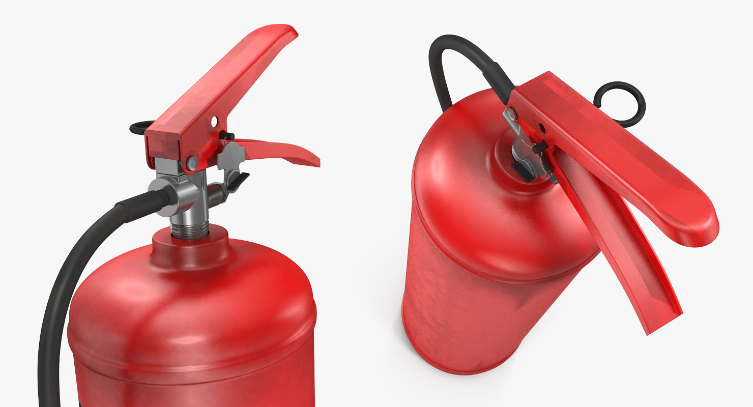 3D Red Fire Extniguisher
