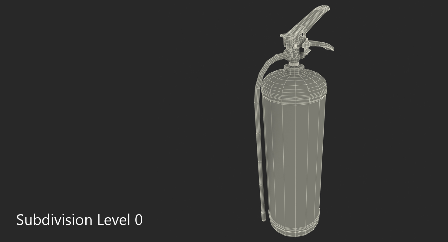 3D Red Fire Extniguisher