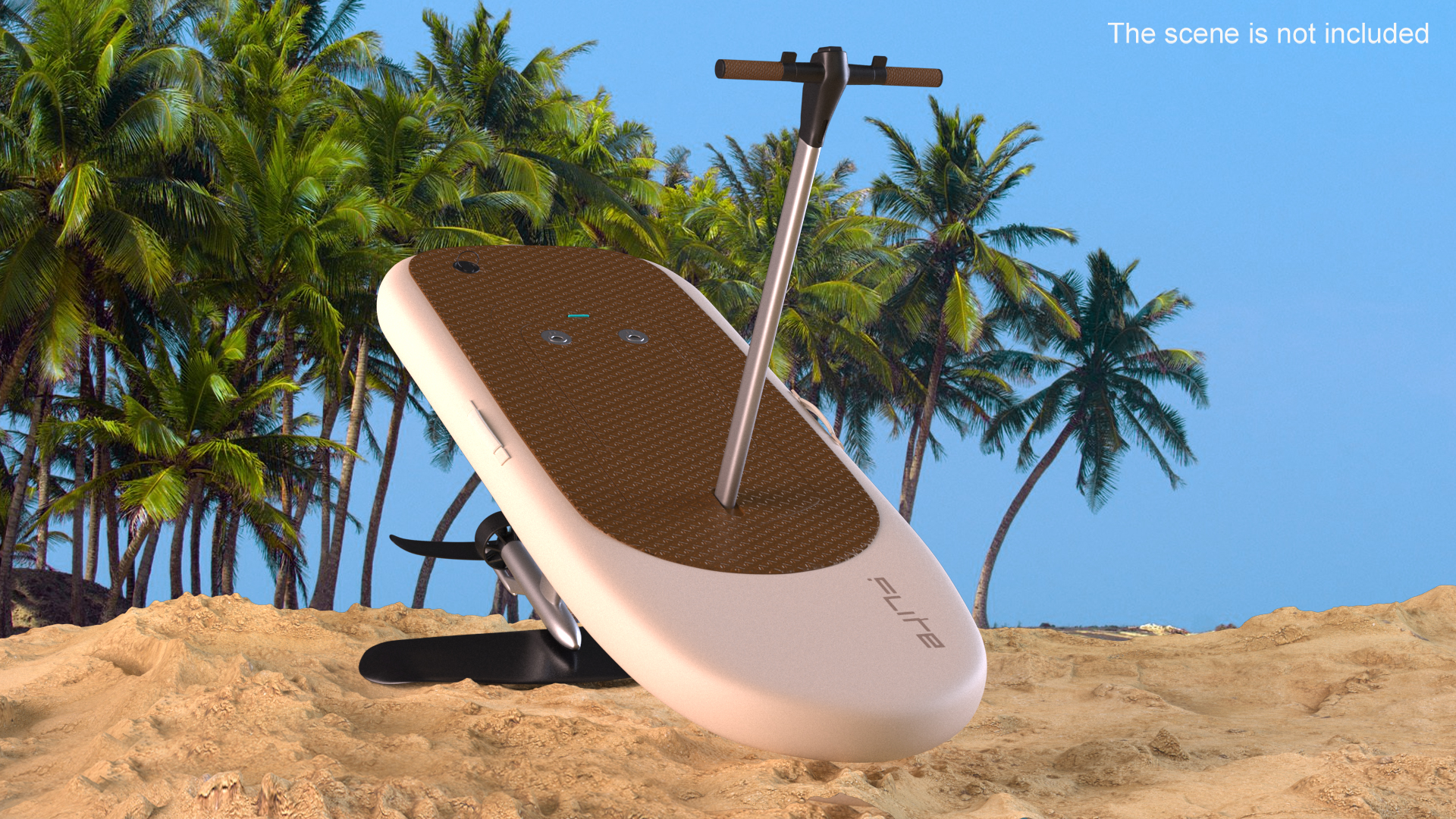 3D model Flitescooter Oyster Color
