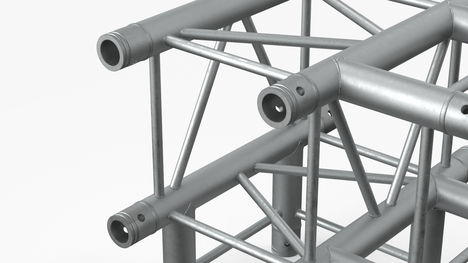 3D Construction Square Truss Modular model