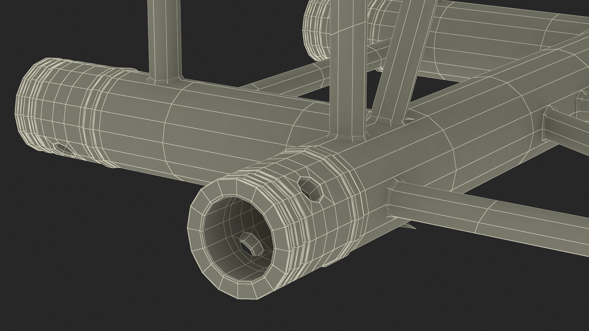 3D Construction Square Truss Modular model