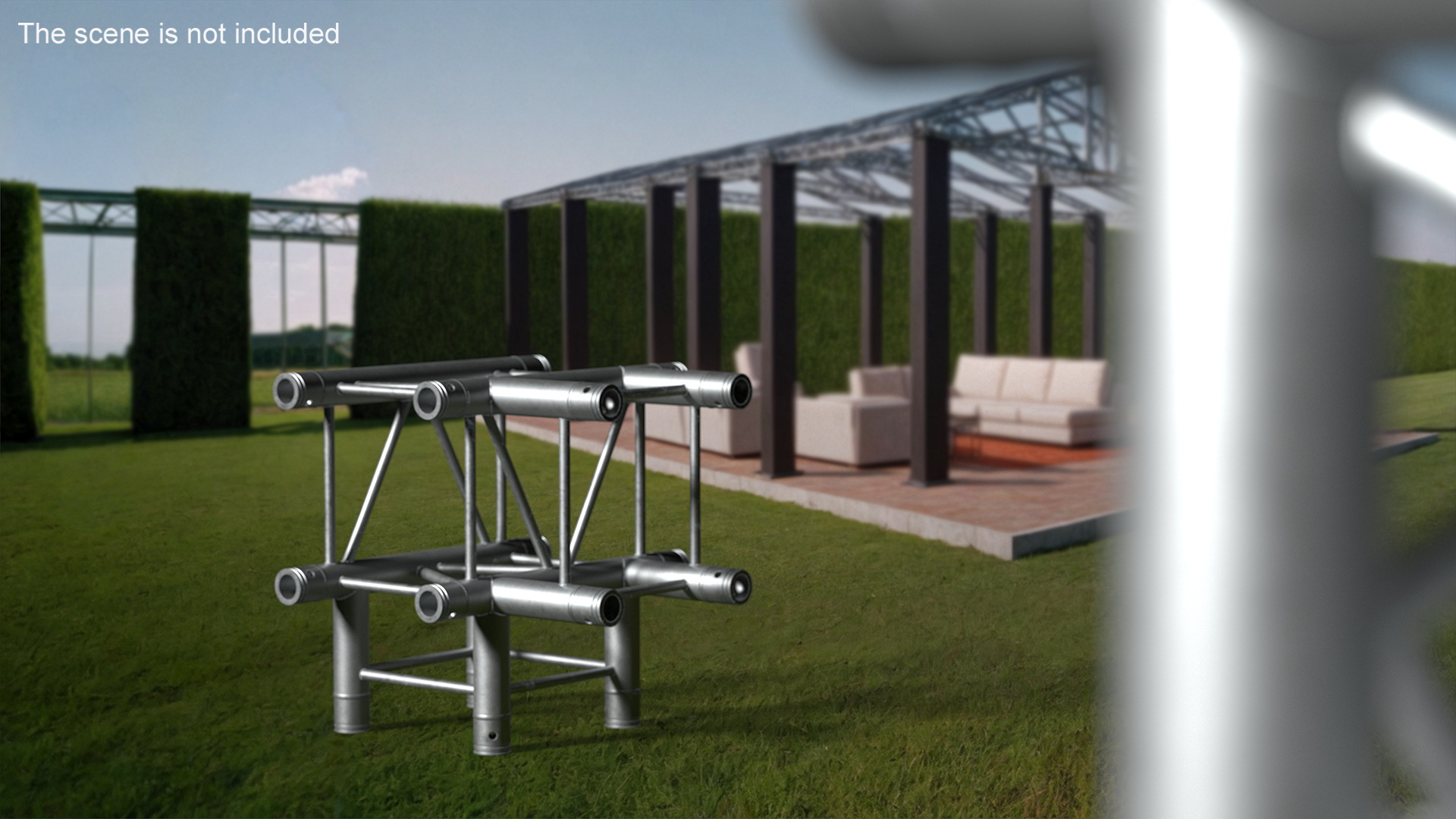 3D Construction Square Truss Modular model
