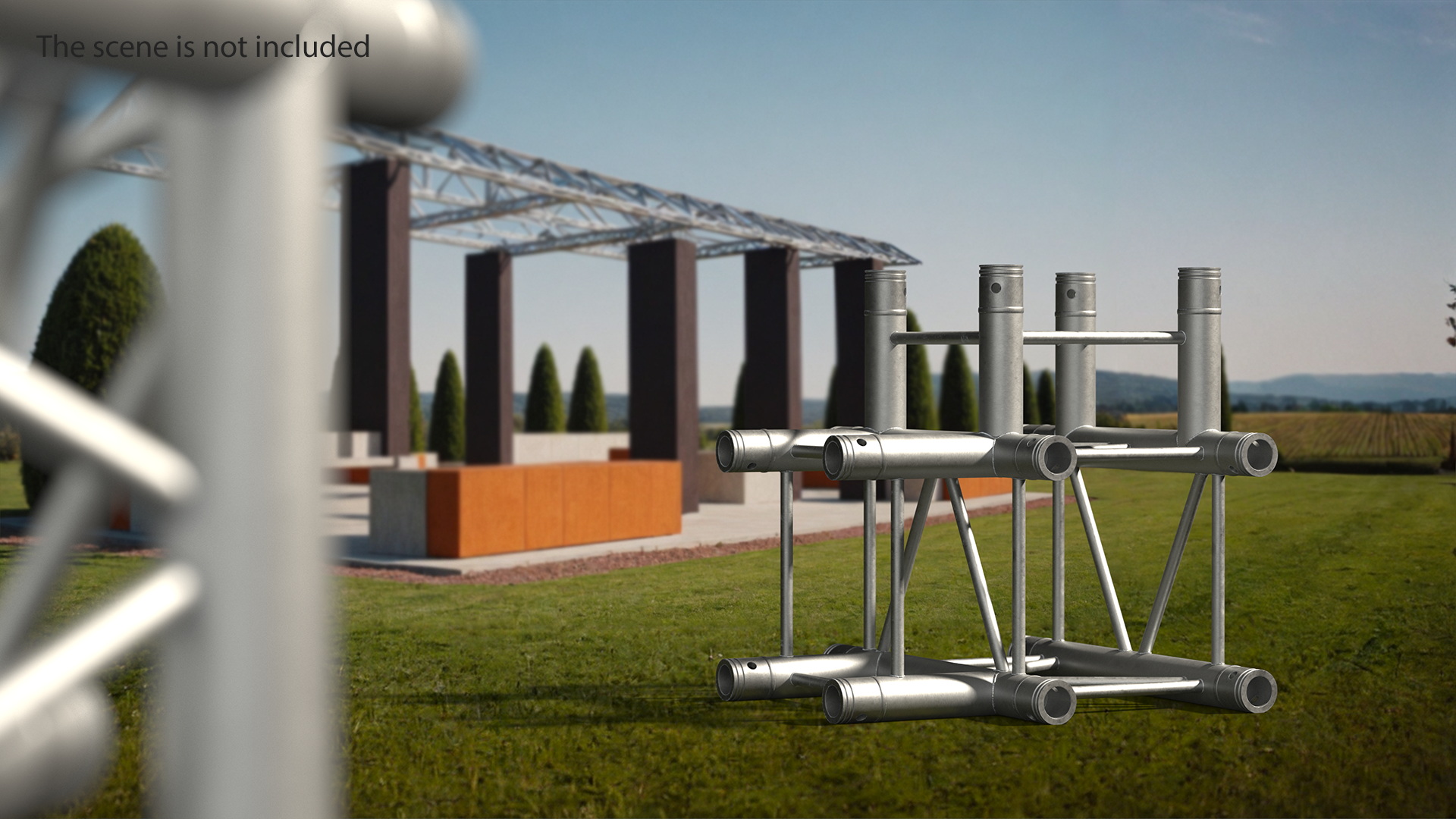 3D Construction Square Truss Modular model