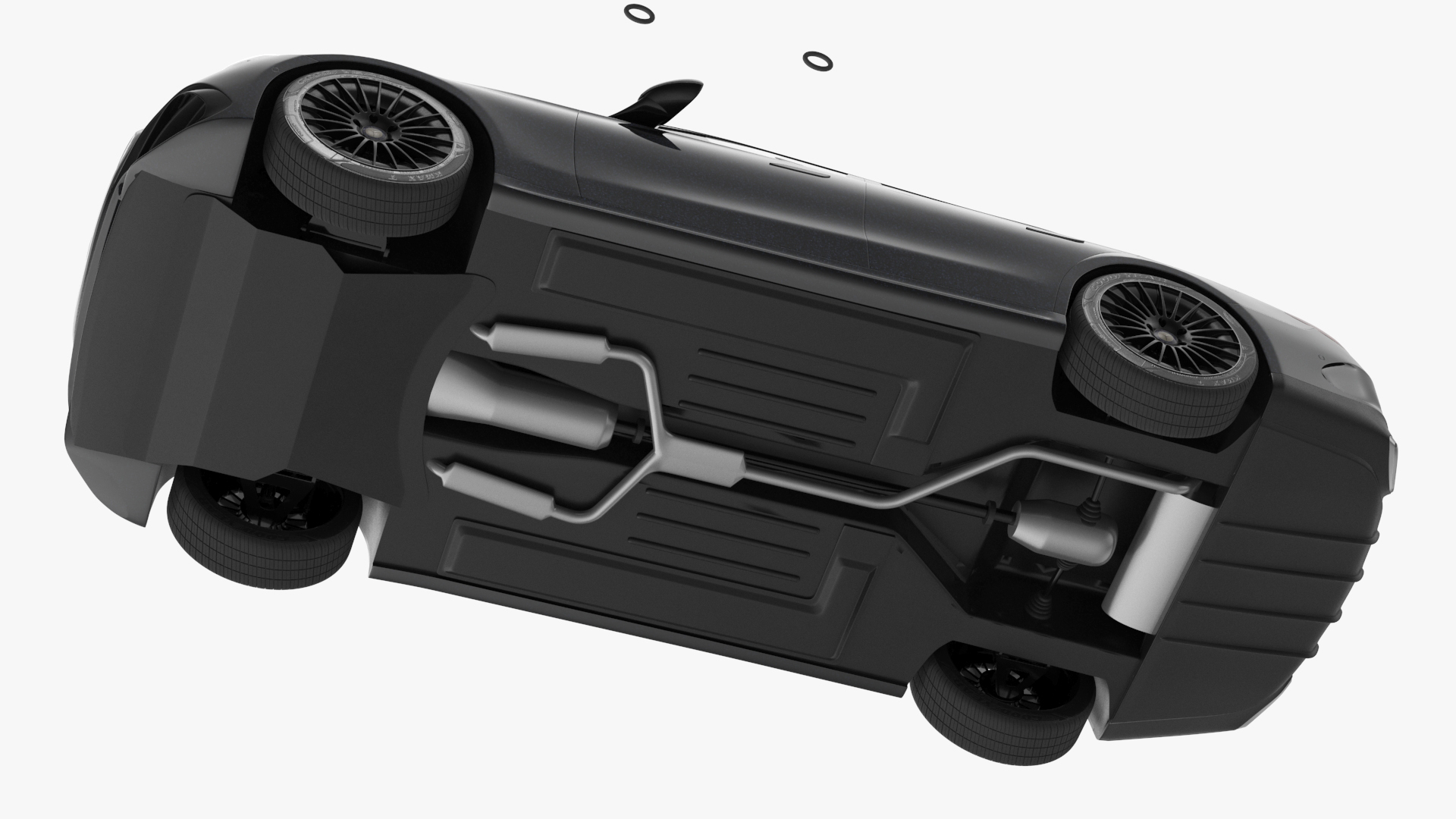 3D Mercedes E-Class 2023 Black Rigged for Maya model
