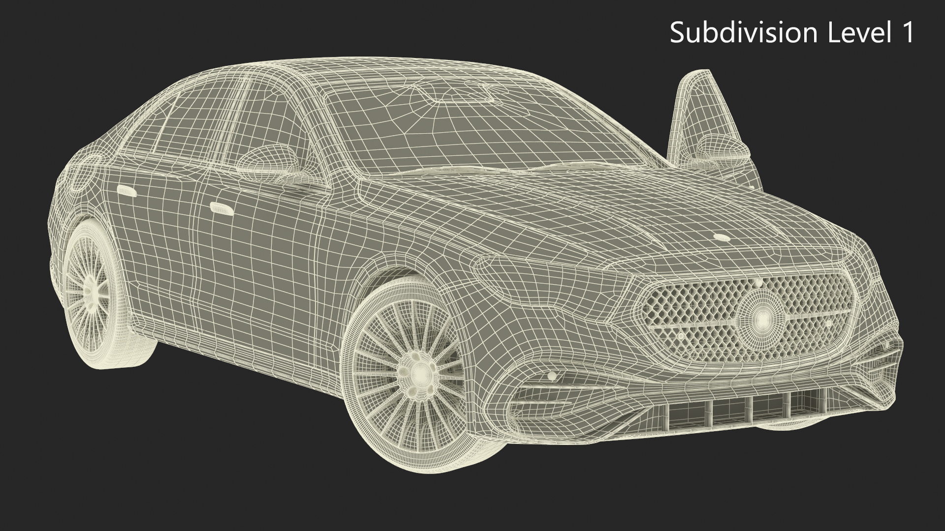 3D Mercedes E-Class 2023 Black Rigged for Maya model