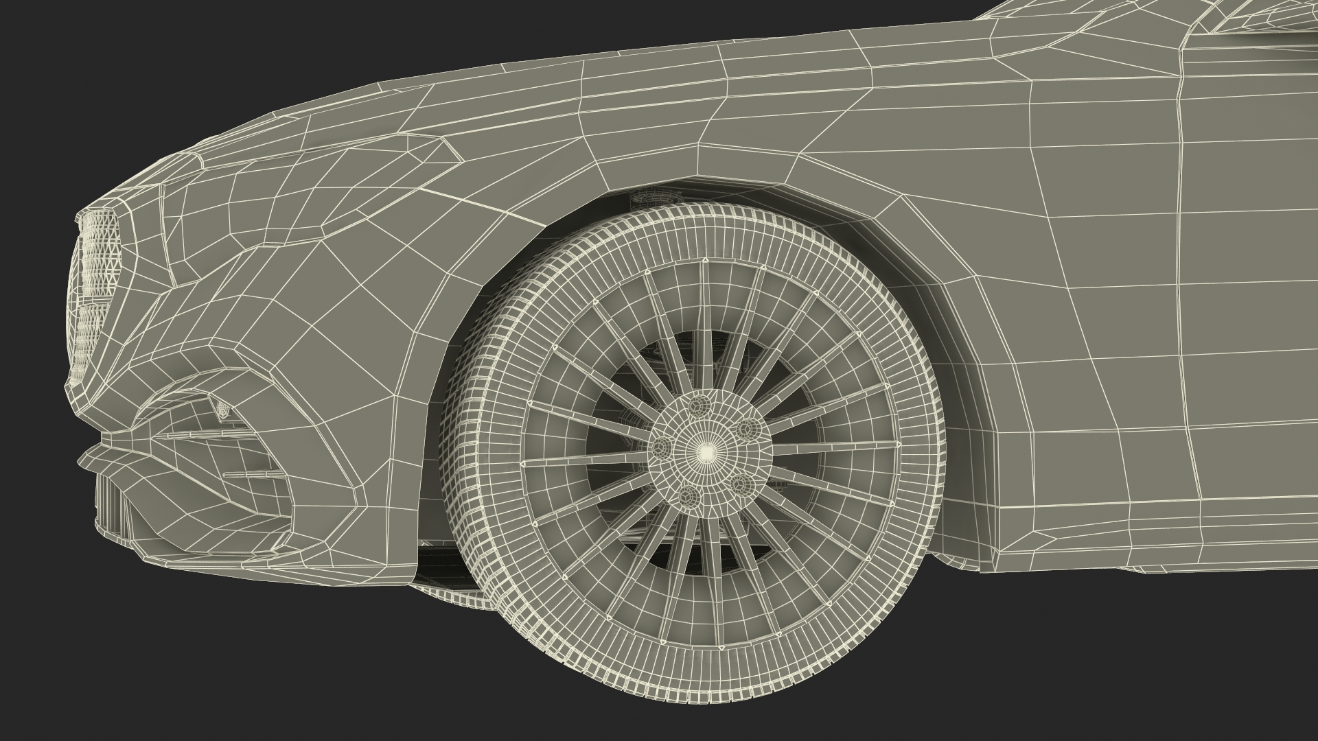 3D Mercedes E-Class 2023 Black Rigged for Maya model